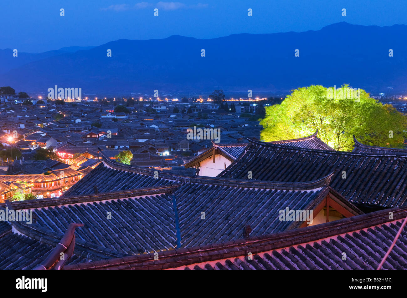 China Yunnan province Lijiang town Unesco World Heritage Site Stock ...