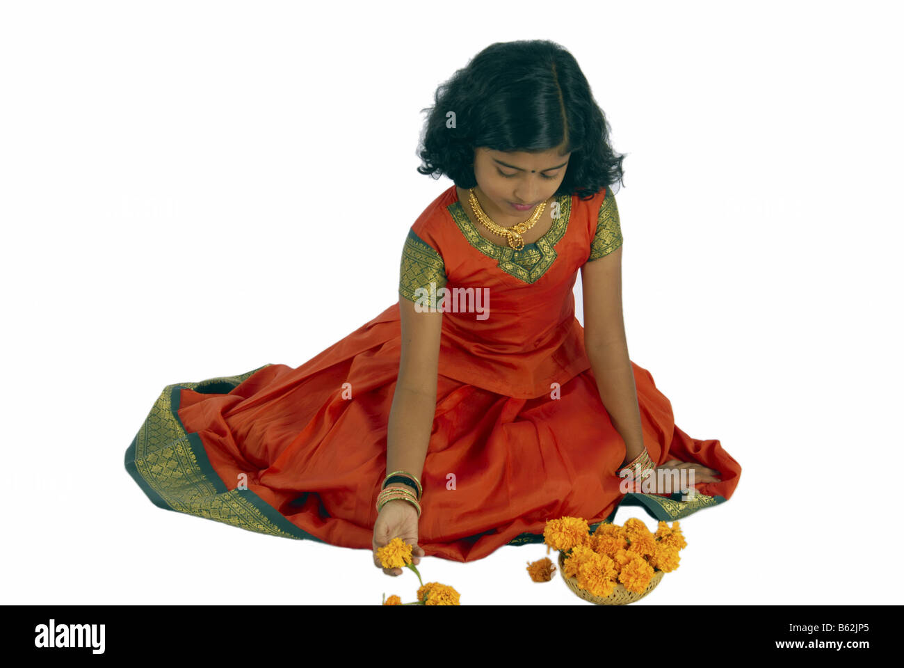 Child in traditional kerala dress hires stock photography and images