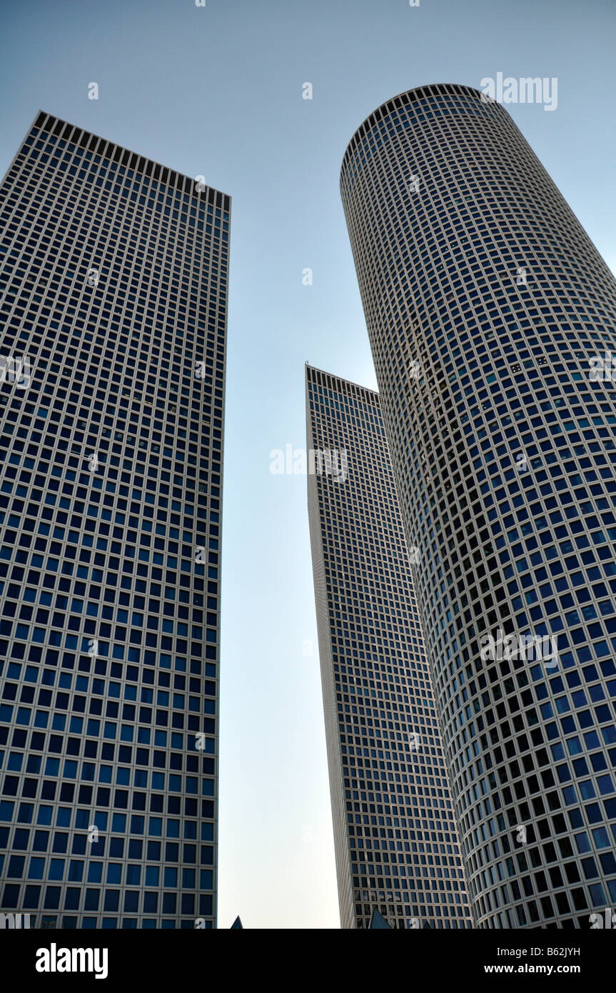 Israel Tel Aviv Azrieli Towers Stock Photo - Alamy