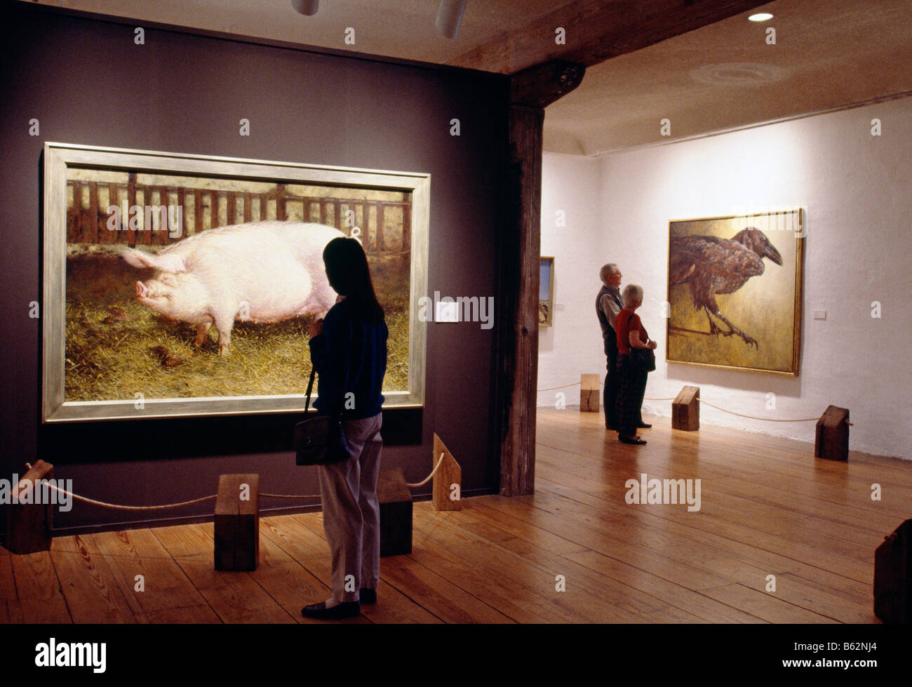 Exhibiting American art in a 19th-century grist mill, the Brandywine River Museum, Chadds Ford, Pennsylvania, USA Stock Photo