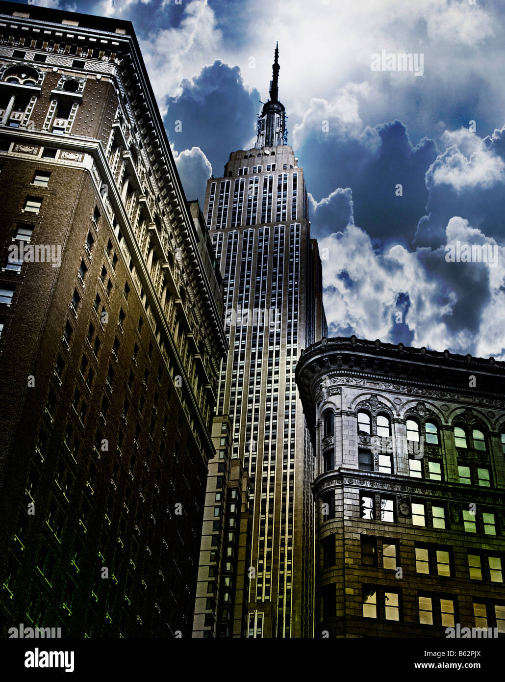 Window view of the empire state building hi-res stock photography and ...