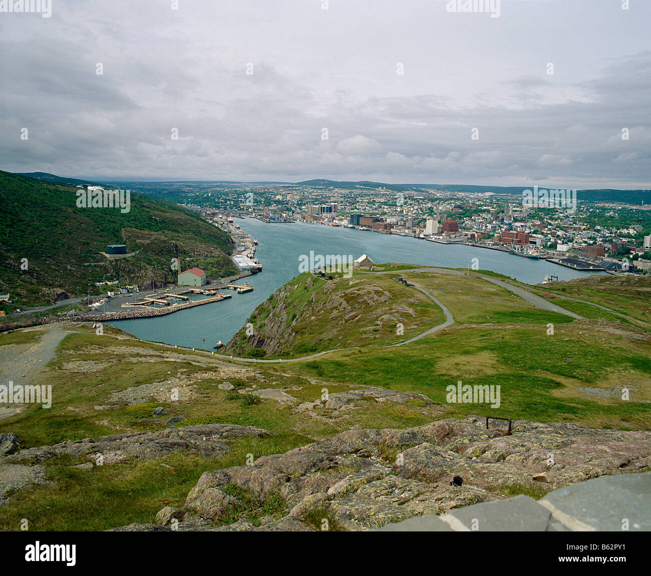 St.John's, Newfoundland on Conception Bay,Newfoundland,Canada, Cityscape Stock Photo