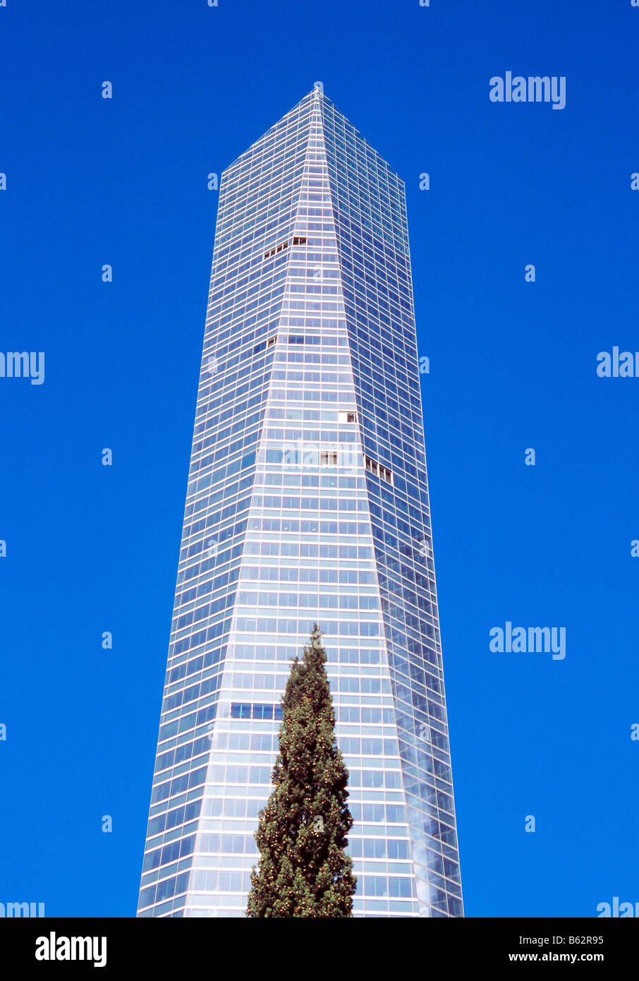 Tower Cristal. Madrid. Spain. Stock Photo