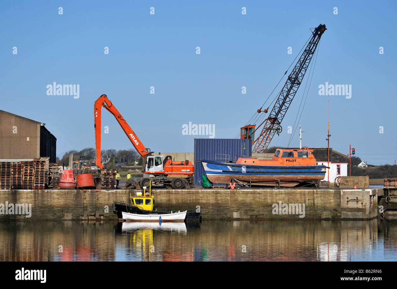 Glasson Dock, Lancashire, England, United Kingdom, Europe Stock Photo