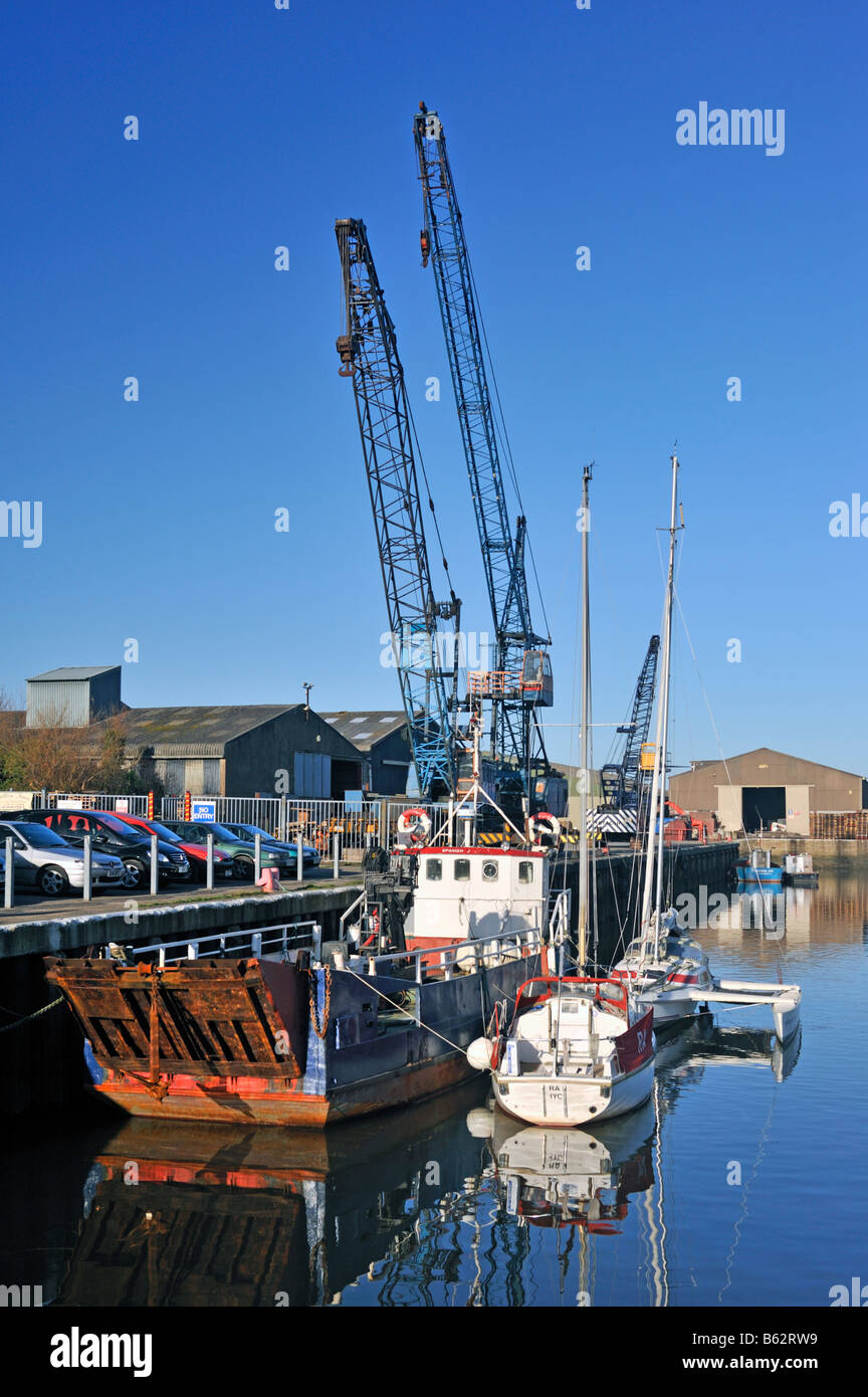 Glasson Dock, Lancashire, England, United Kingdom, Europe Stock Photo
