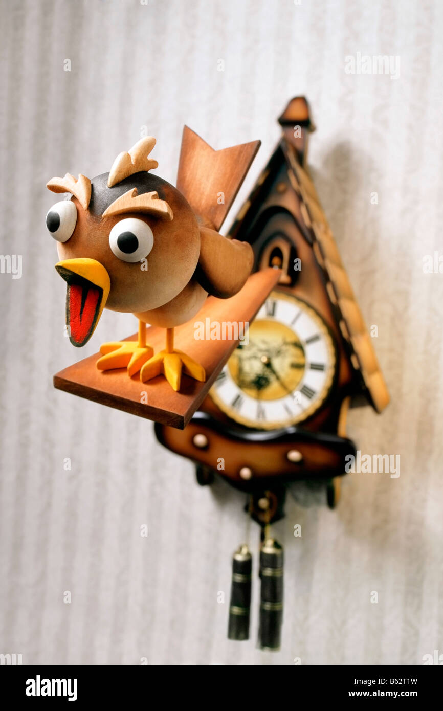 Cuckoo clock on a wall Stock Photo - Alamy