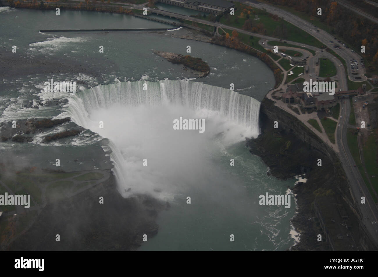 Aerial view of the Horseshoe falls Niagra falls Canada Stock Photo