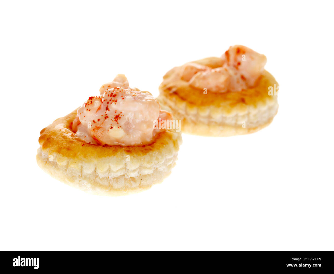 Prawn Vol Au Vents Stock Photo Alamy