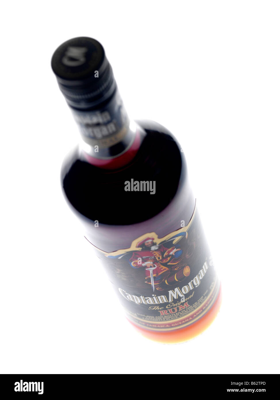 Bottle of Dark Rum Stock Photo Alamy