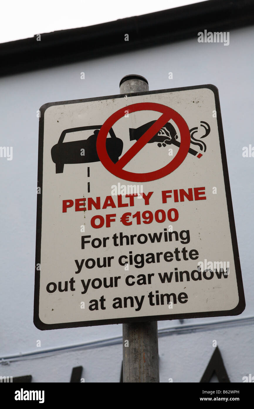 Sign. Ballina. Co. Mayo. Ireland Stock Photo Alamy