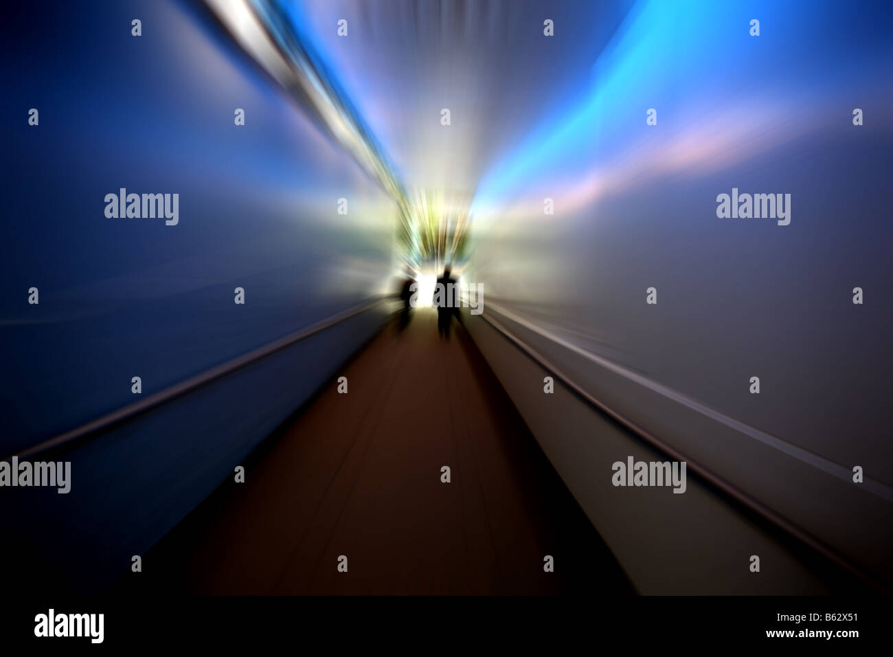 Men in tunnel London Stock Photo