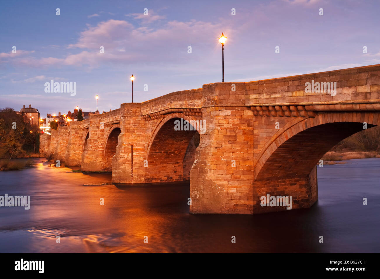 Road bridge over the River Tyne into the village of Corbridge