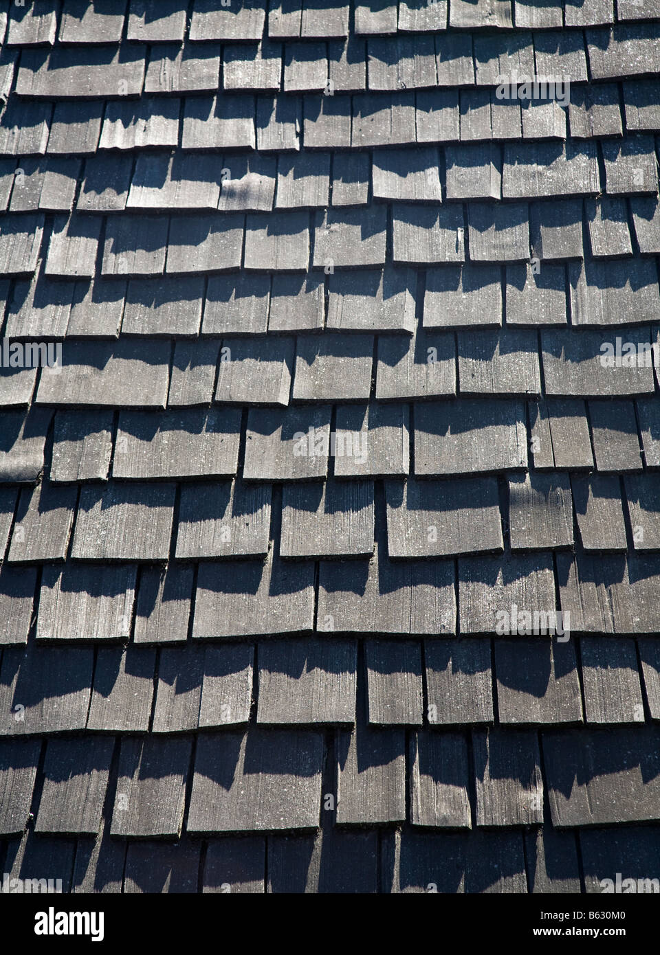 Wooden shingles on log cabin roof Canada Stock Photo Alamy