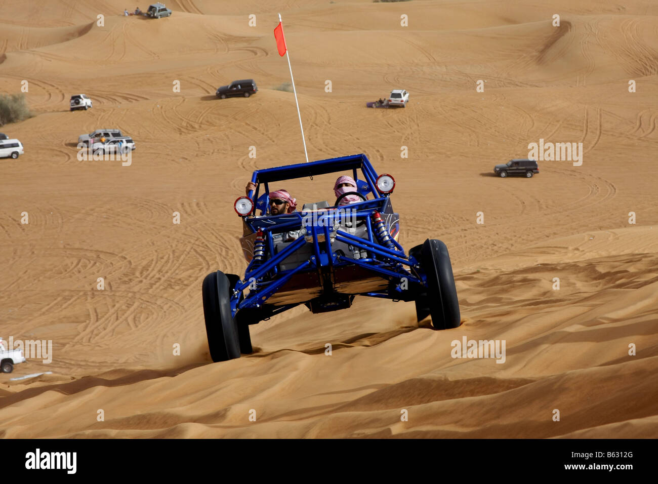 A DUNE BUGGY AT THE DESERT SAFARI IN DUBAI Stock Photo - Alamy