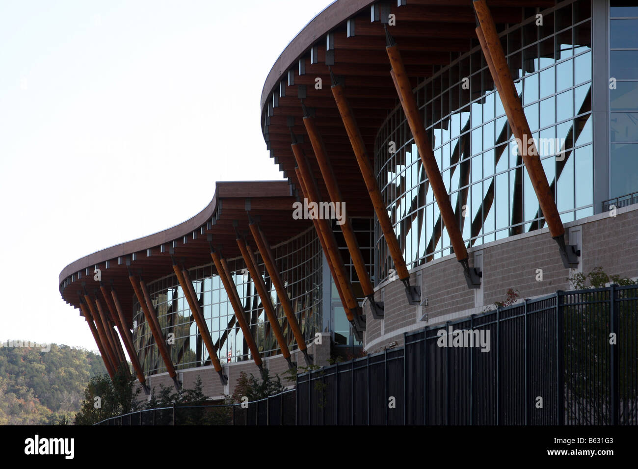 Branson Convention Hall in Branson Landing Missouri Roof being