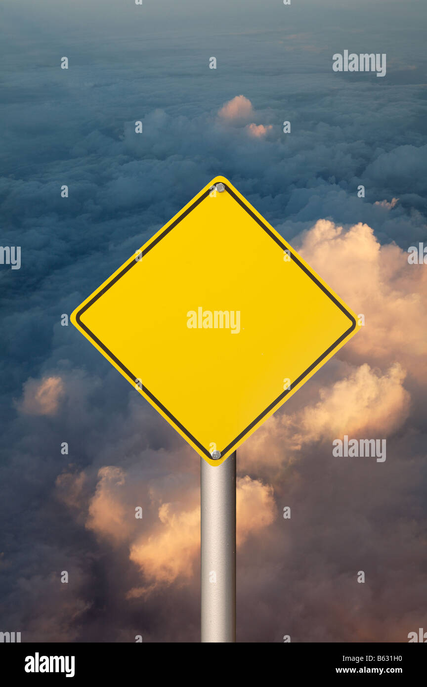 blank warning sign Stock Photo - Alamy