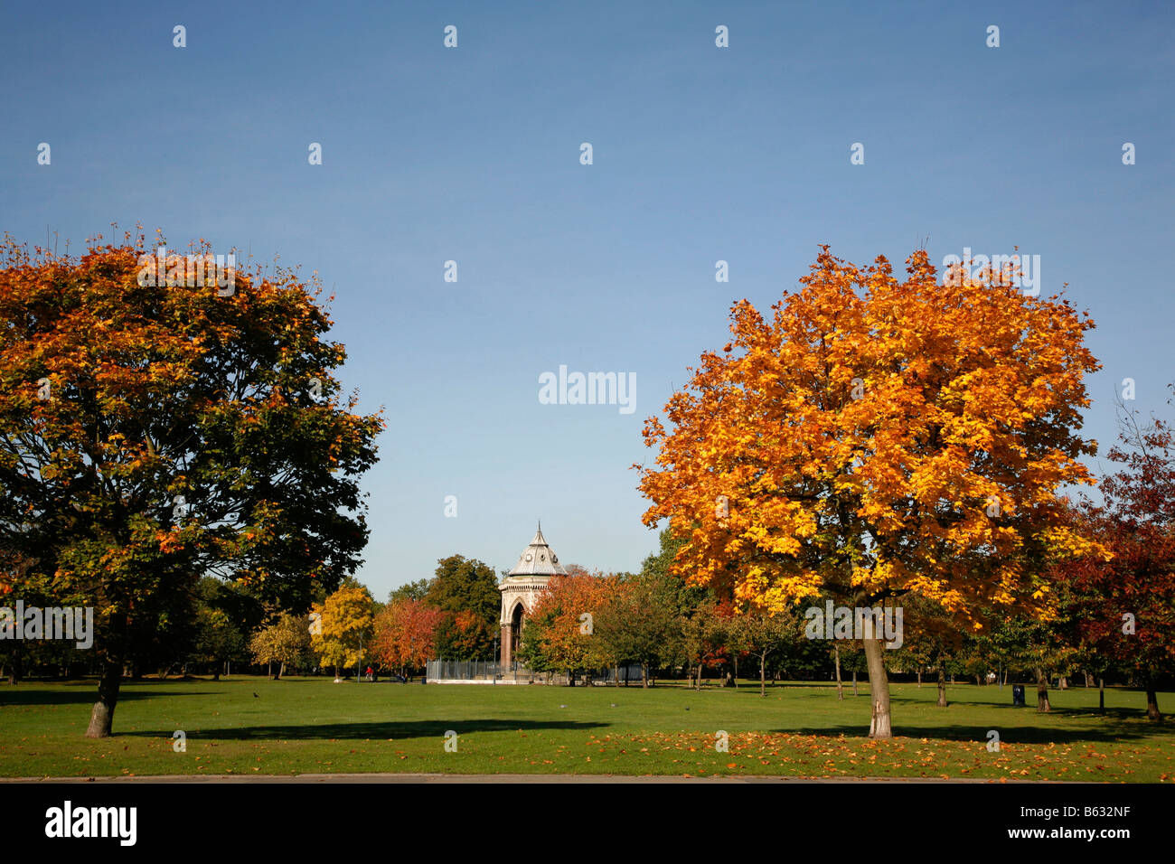 Burdett Court Memorial Fountain in Victoria Park in Hackney, London