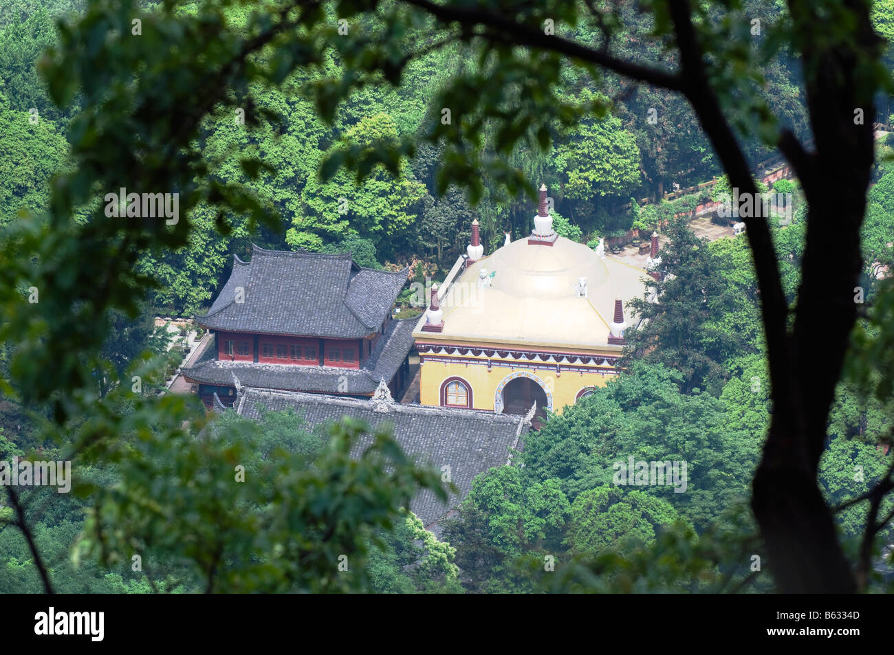 China Sichuan Mt Emei Unesco World Heritage site Stock Photo
