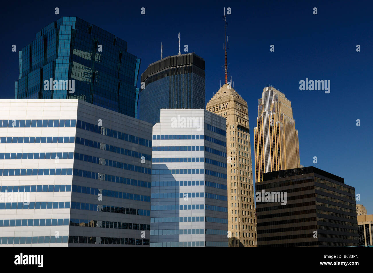 ids tcf foshay kinnard towers financial alamy