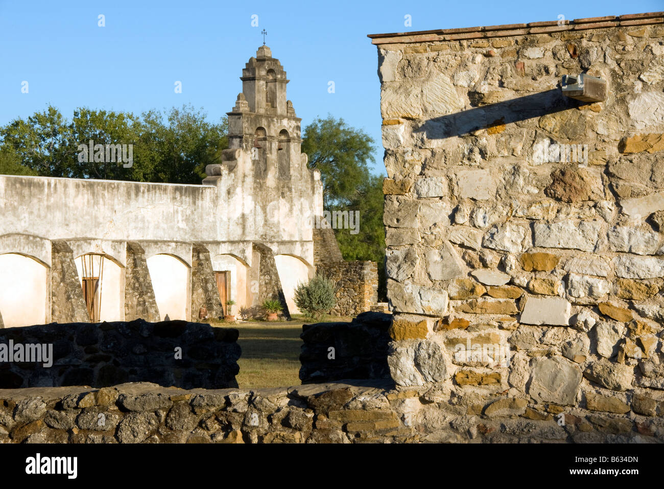 San Antonio Missions, San Juan (AKA Mission San Juan Capistrano), State Historic Site Stock Photo