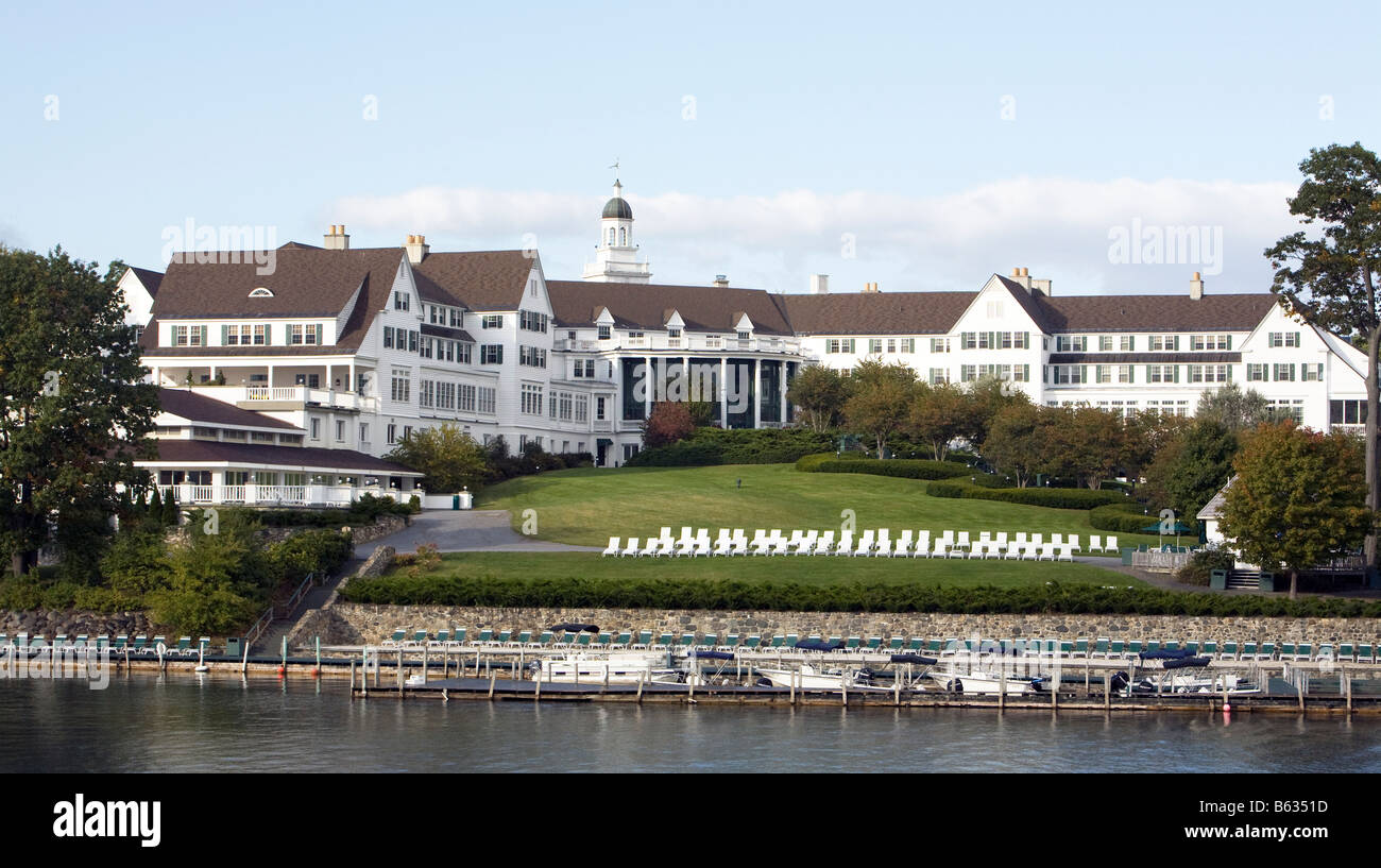 The Sagamore Resort at Bolton Landing New York. Shot from the lake on a