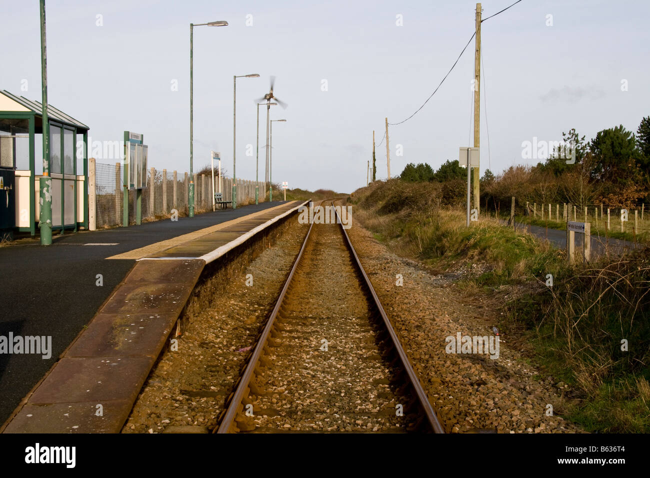 Tonfanau Railway Station, Gwynedd, Wales Stock Photo