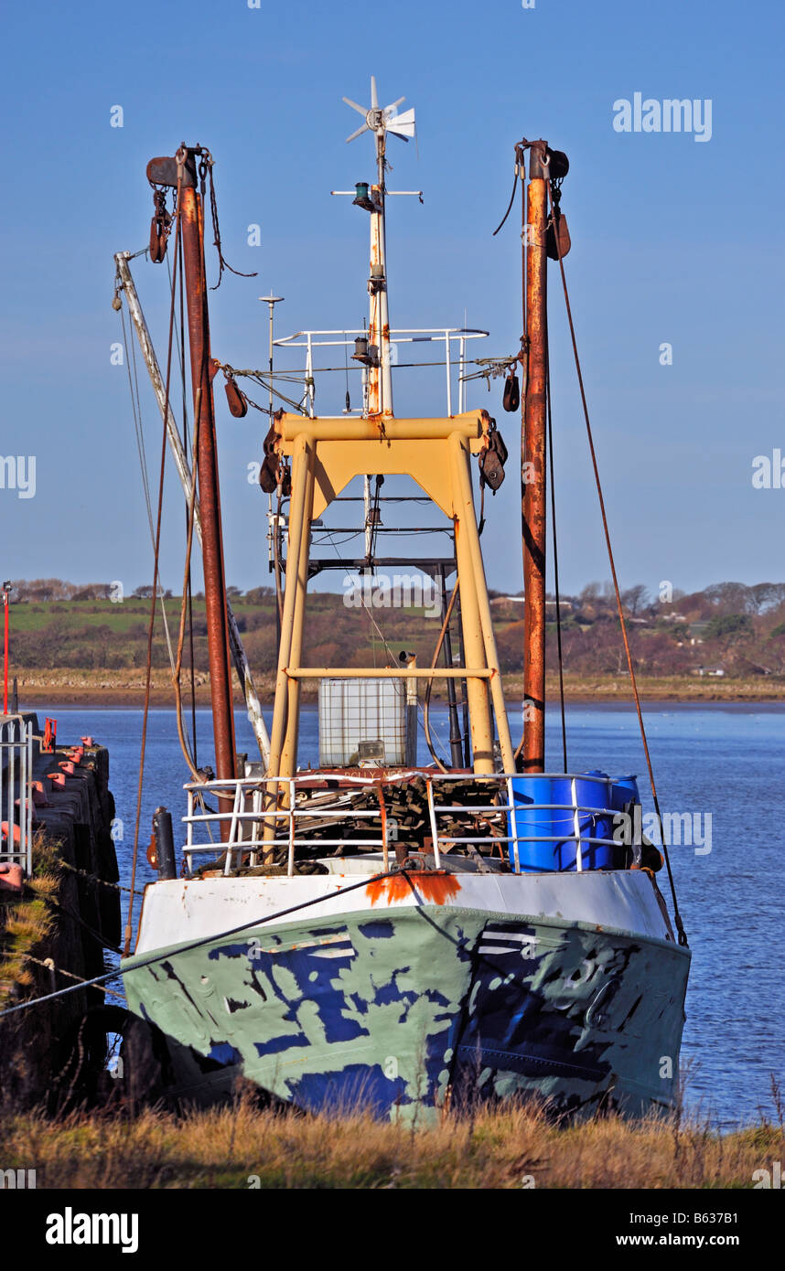 'Dolly Tub', Derelict fishing trawler. Glasson Dock, Lancashire, England, United Kingdom, Europe. Stock Photo