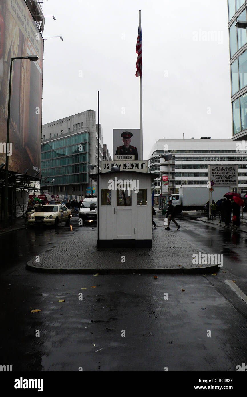 Berlin Check Point Charlie Stock Photo