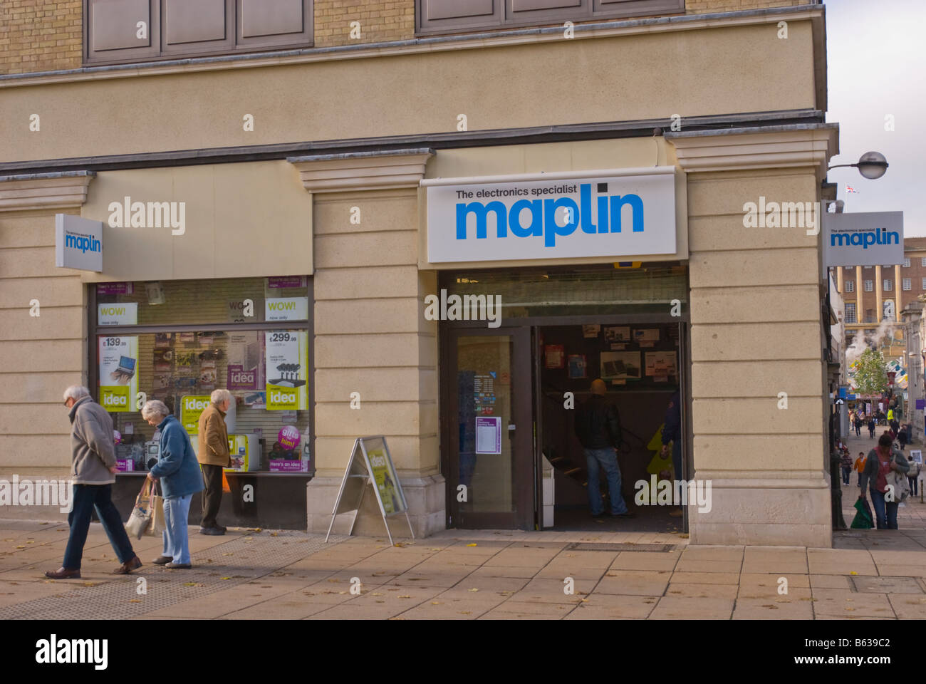 Maplin the electronics specialist shop store in Norwich,Norfolk,Uk Stock Photo