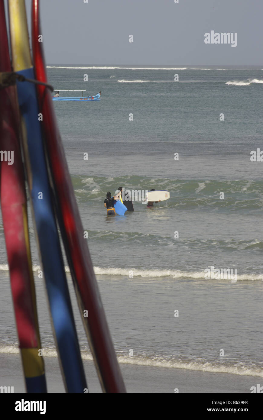 Surfboards on the beach at Kuta, Bali Stock Photo Alamy