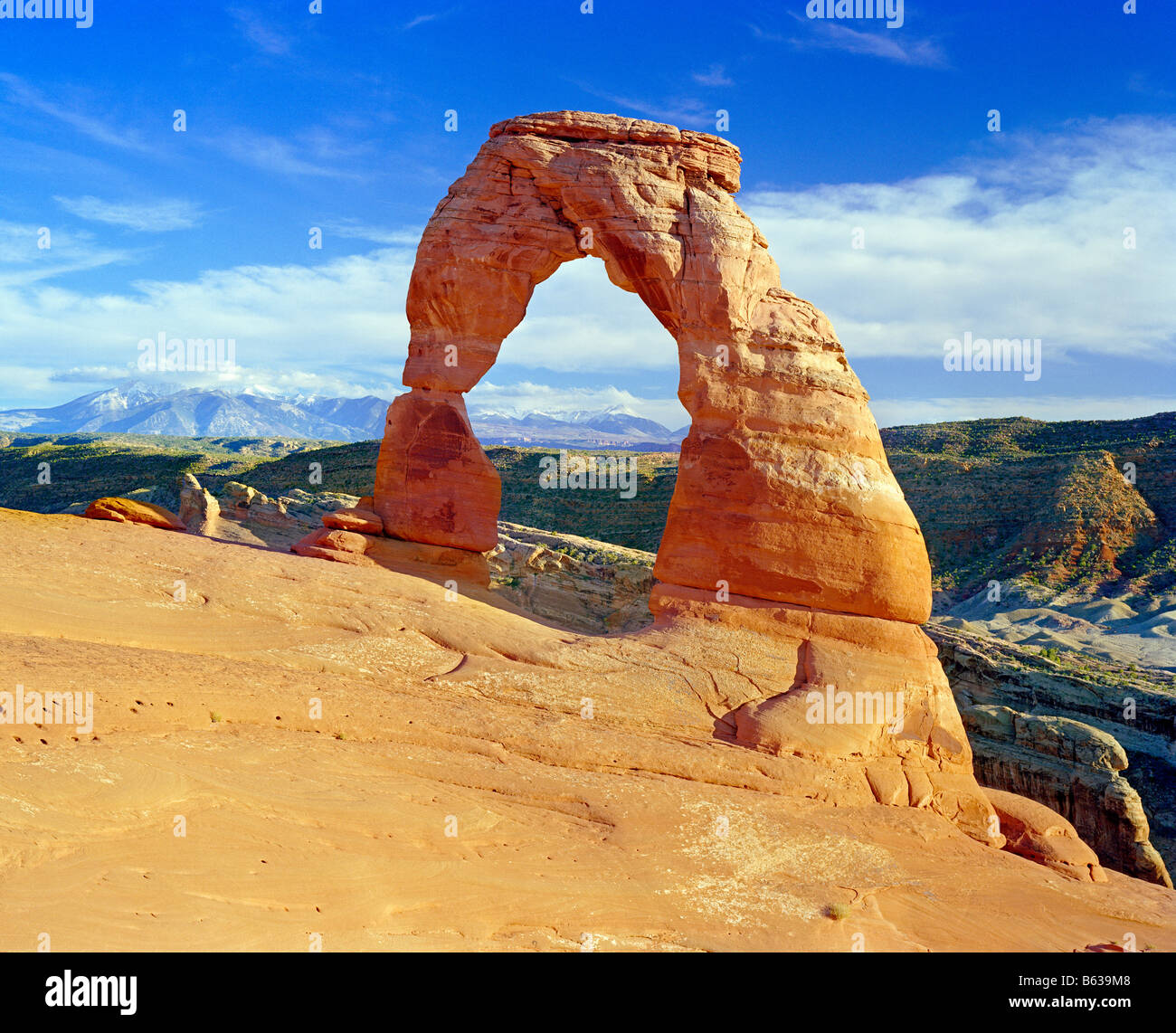 Delicate Arch Arches national park Utah USA Stock Photo