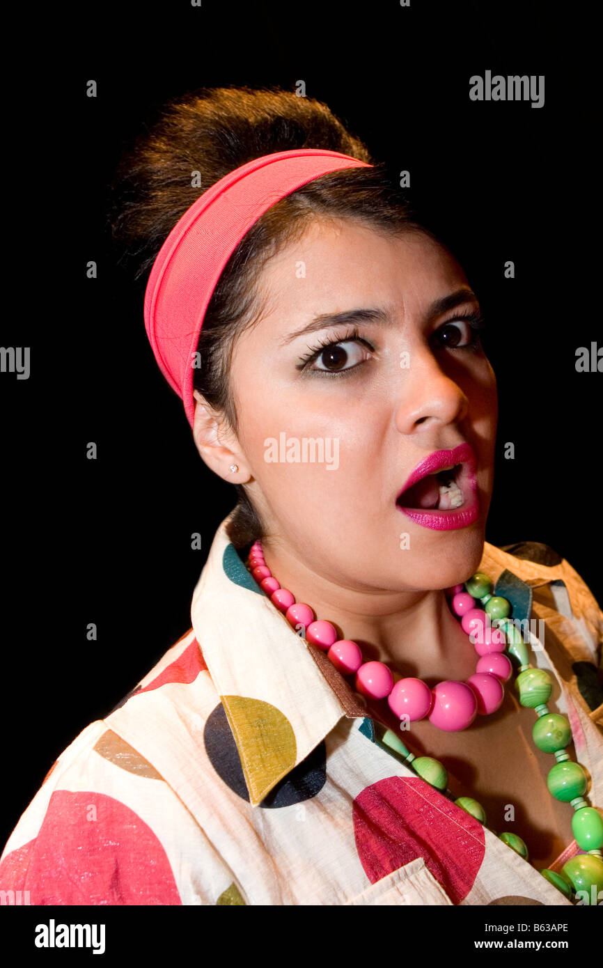 Close up portrait shocked black hi-res stock photography and images - Alamy