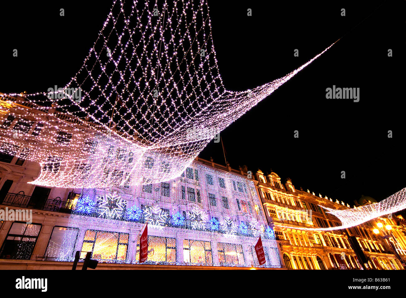 Regent street christmas decorations hires stock photography and images
