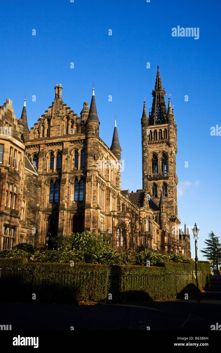 Glasgow University on Gilmorehill, Glasgow, Scotland. Stock Photo