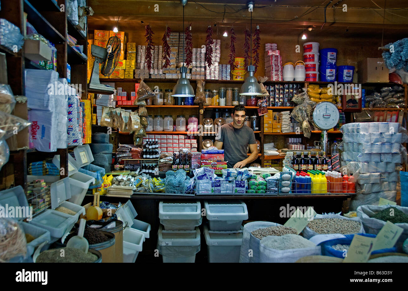 Athens central market Greengrocer market grocer grocer's grocery Greece