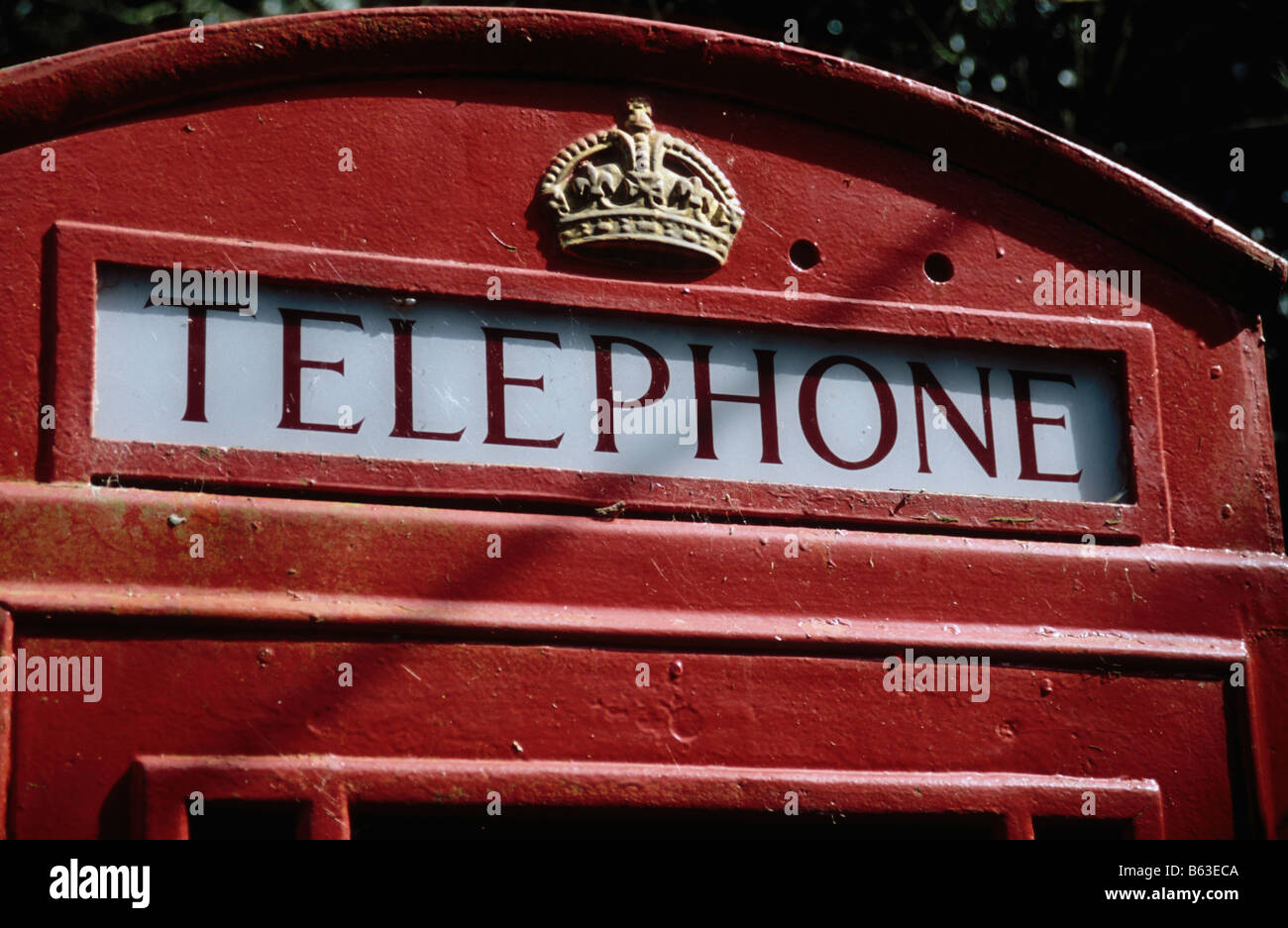 K6 Red Telephone Box Stock Photo