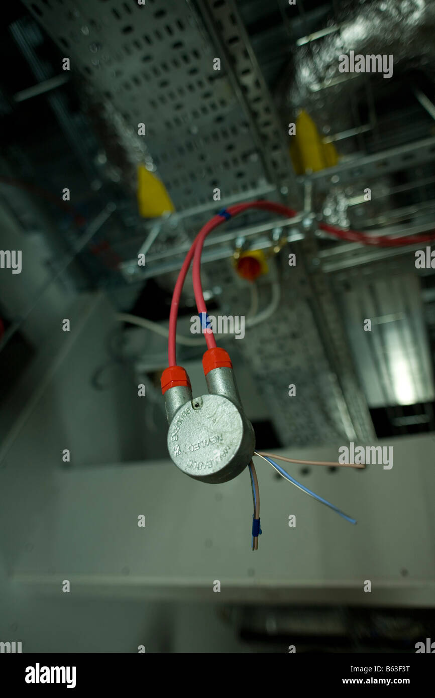 electrical cable hanging down Stock Photo Alamy