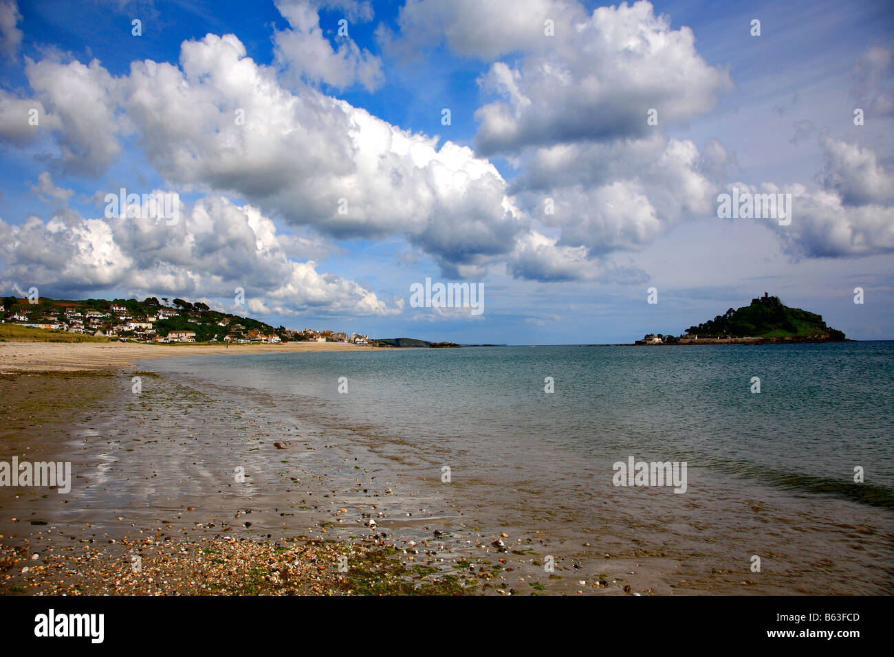 St Michaels Mount Island Landscape Cornwall County England UK Britain Stock Photo