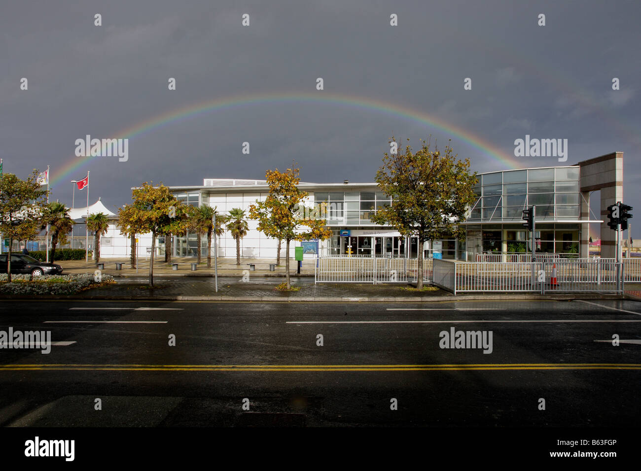 ferry terminal dun laoghaire dublin ireland Stock Photo