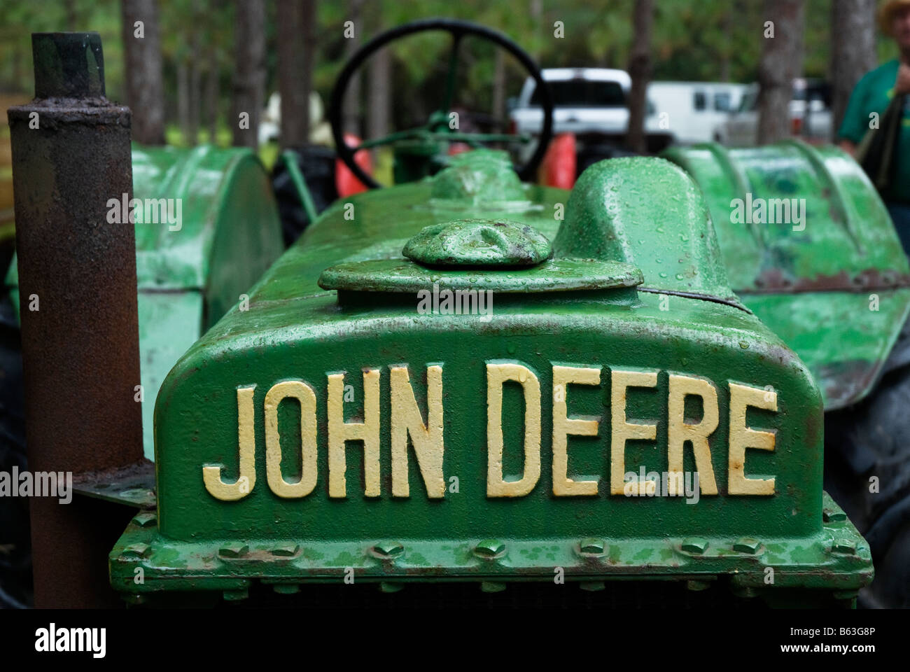 antique John Deere tractor Florida Stock Photo Alamy