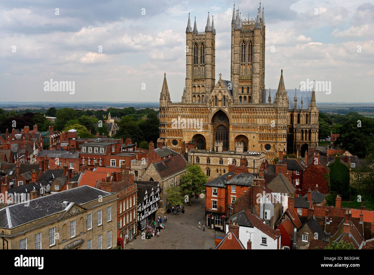 Lincoln Cathedral Lincolnshire the Midlands UK United Kingdom Great ...