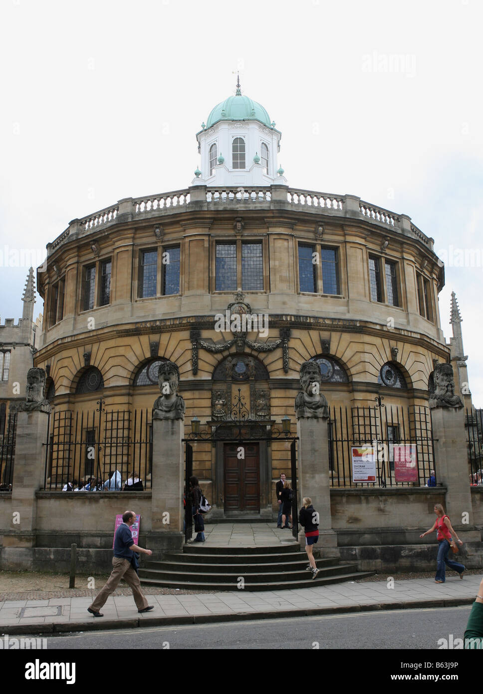 The Sheldonian Theatre Oxford England designed by Sir Christopher Wren Stock Photo
