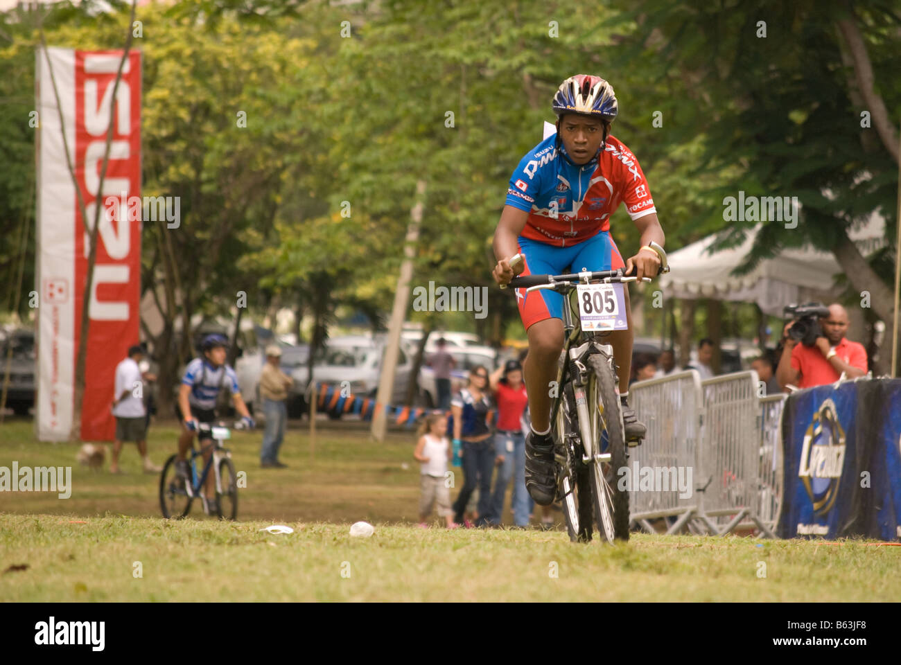 Young boy rides mountain bike hires stock photography and images Alamy