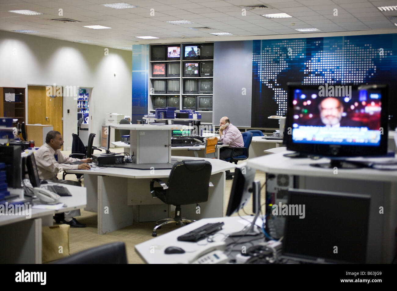 Al Jazeera headquarters Arabic lanuage cable television studio, Doha