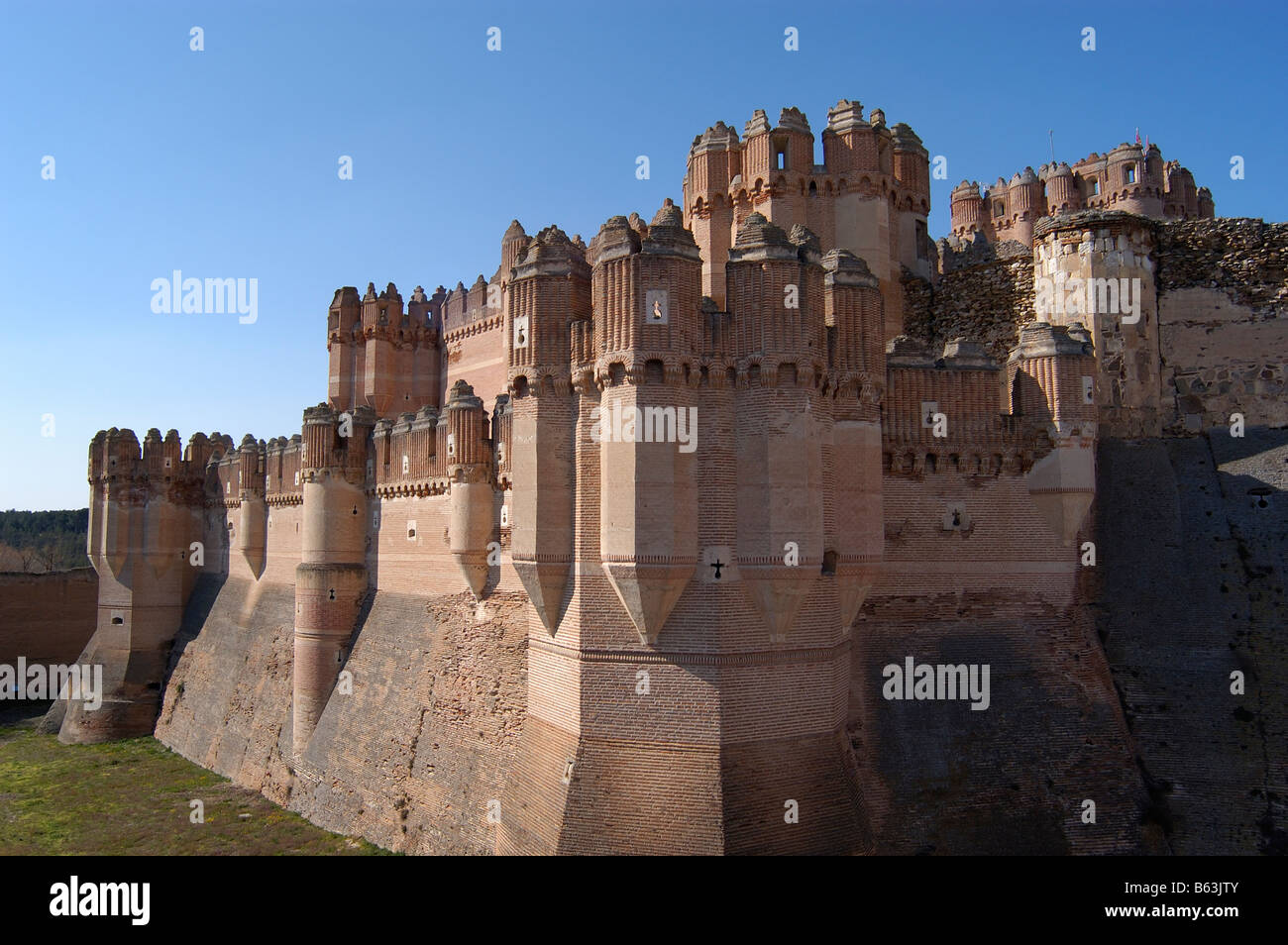 Coca Castle Segovia Castilla Leon Spain Castile Leon Stock Photo Alamy