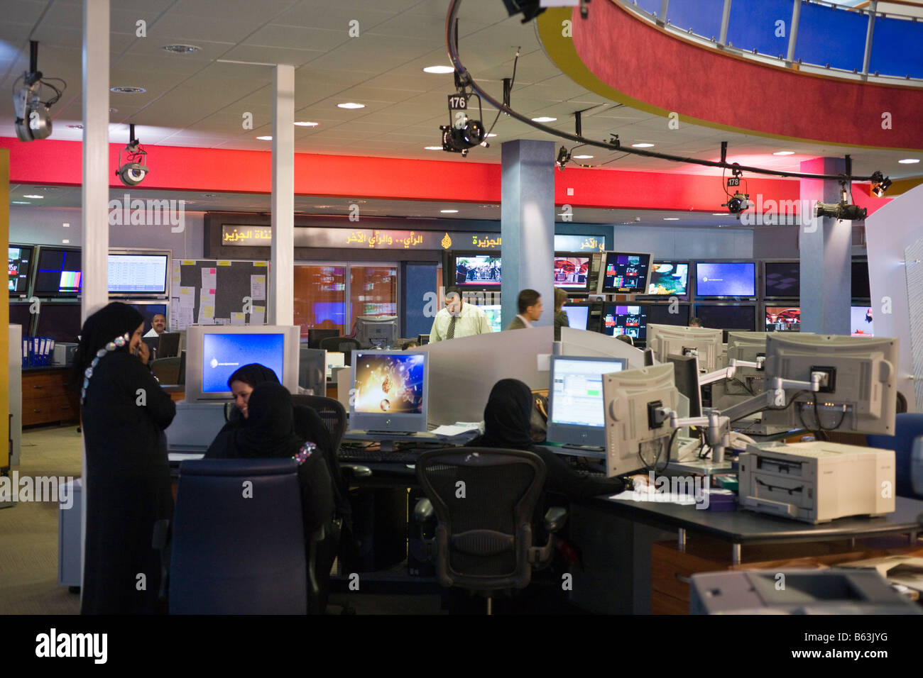 Al Jazeera headquarters Arabic lanuage cable television studio, Doha