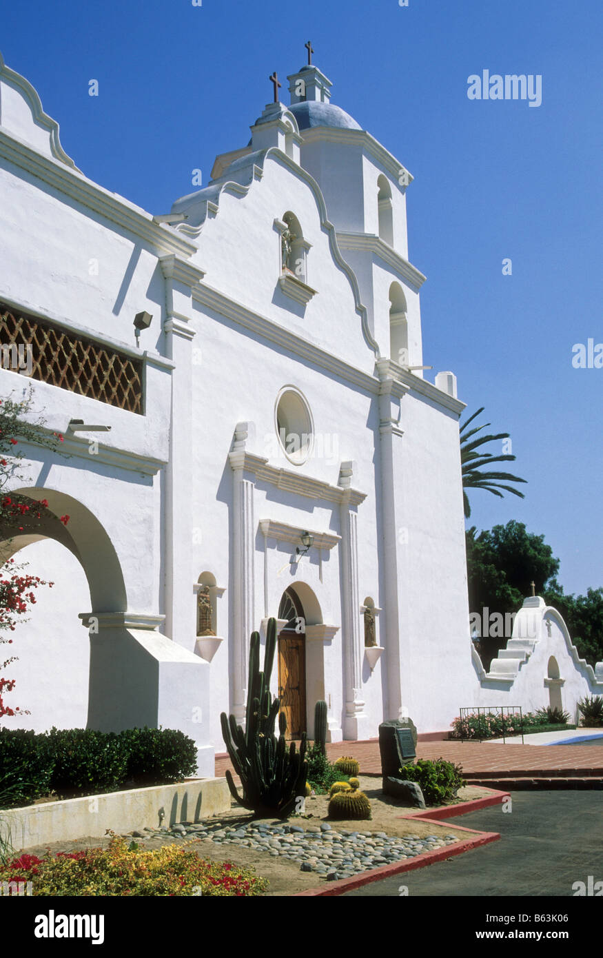 California Mission Santa Ynez near Solvang, California. Stock Photo