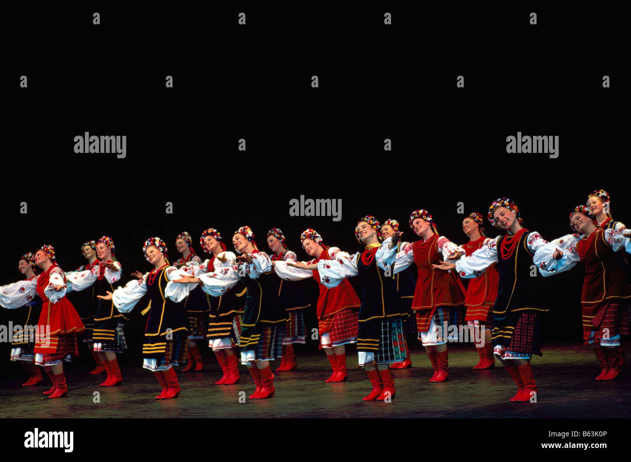 The Ukrainian Shumka Dancers from Edmonton Alberta Canada performing on