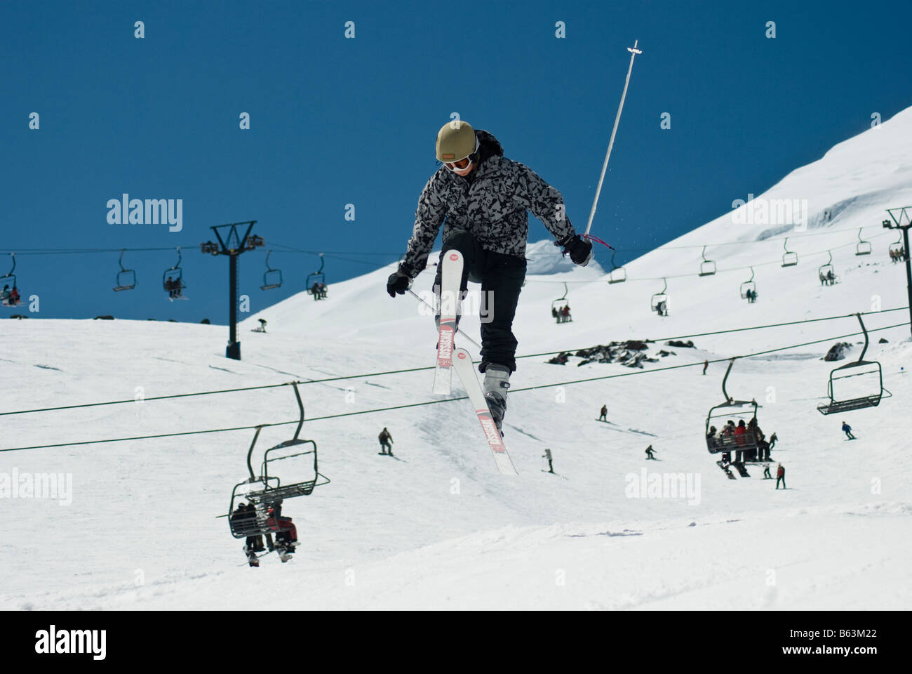 ski jump at Turoa ski fields, Ruapehu, New Zealand Stock Photo Alamy