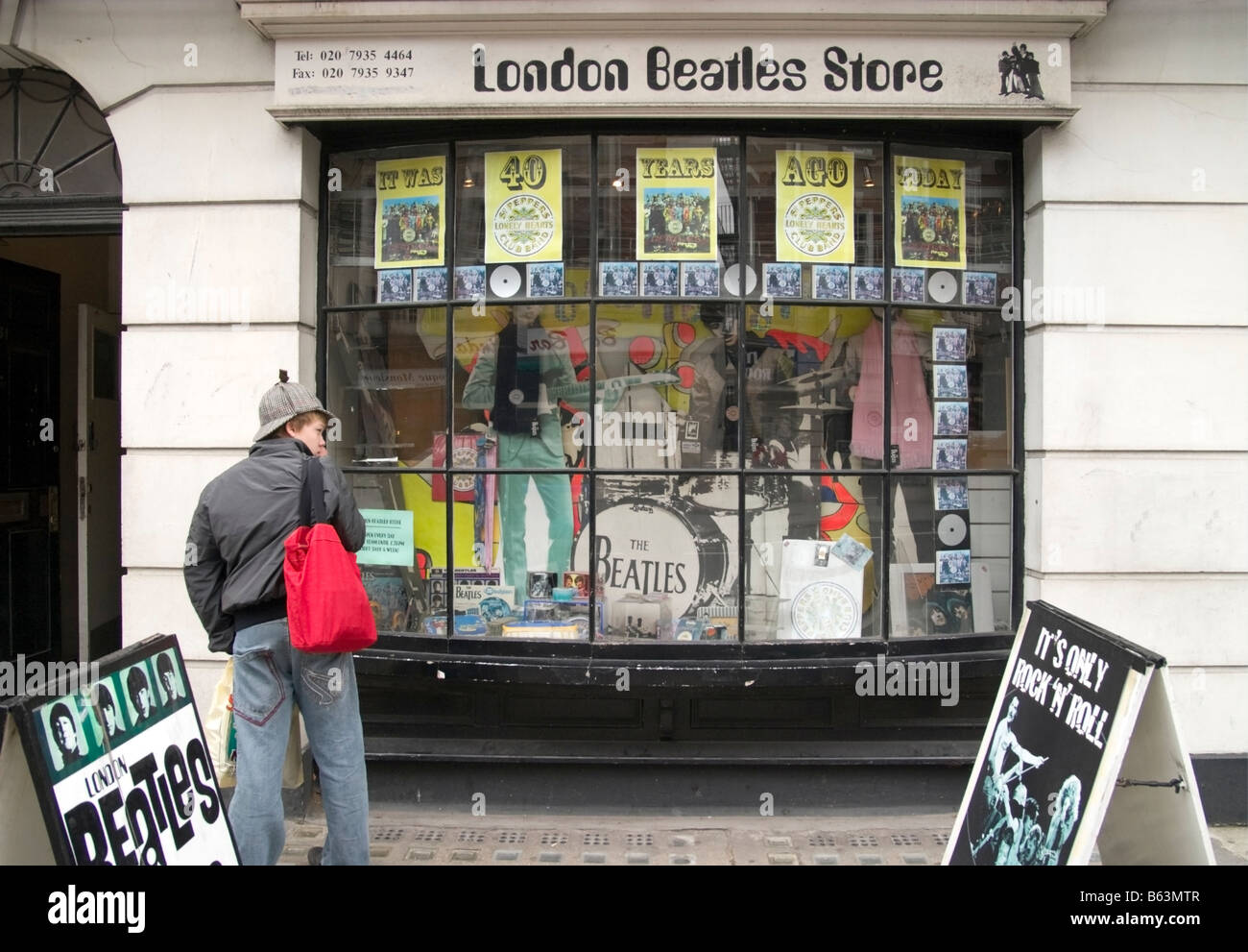 The London Beatles Store Stock Photo